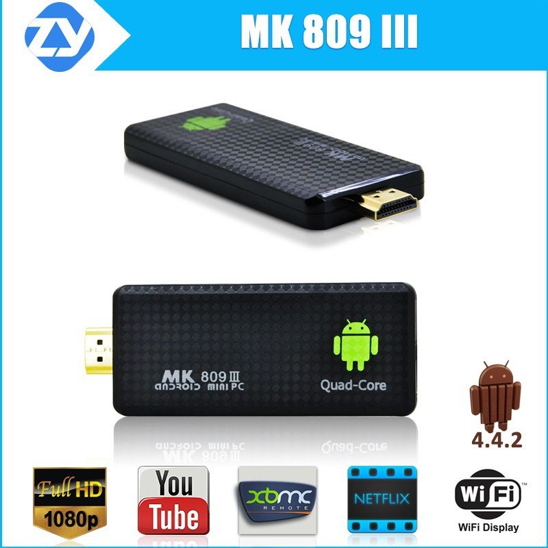 Android Mini HDMI Dongle Quad Stick MK809